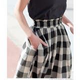 ブロックチェックフレアロングスカート | coca | 詳細画像10 