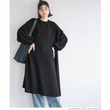 ［Black］ | エンボス袖バルーンワンピース レディース | coca