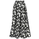 ウエストタックモノトーンフラワースカートcocaオリジナル(フレア Aライン ミ… | coca | 詳細画像2 