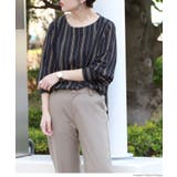 [Navy] | ブラウス レディース ストライプ | coca