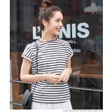 ［White］ | フレンチスリーブボーダーTOPS | coca