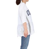 レース切り替えロゴTシャツ | coca | 詳細画像5 
