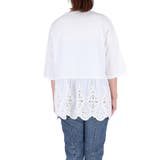 レース切り替えロゴTシャツ | coca | 詳細画像6 