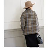 ショート丈チェックコート | coca | 詳細画像10 