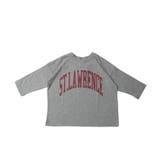 ［Gray］ | キッズ 親子お揃いビッグシルエットプリントロンTee | coca