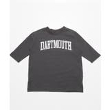 ［Charcoal］ | キッズ 親子お揃いビッグシルエットプリントチュニック | coca