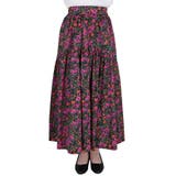 ブラックピンク花柄スカート | coca | 詳細画像3 