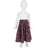 キッズ 親子お揃いブラックピンク花柄スカート | coca | 詳細画像3 