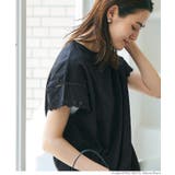 ［Black］ | 袖レースカットPO | coca