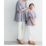 キッズ 親子お揃いドビーレーススクエアブラウス | coca | 詳細画像5 