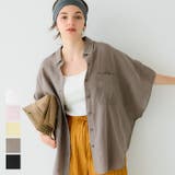 【新色追加！】レーヨンリネンポンチョシャツ | coca | 詳細画像1 