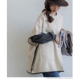 ニットモッサパイピングポンチョ | coca | 詳細画像11