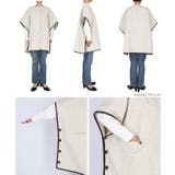 ニットモッサパイピングポンチョ | coca | 詳細画像13