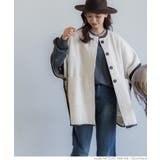 ニットモッサパイピングポンチョ | coca | 詳細画像9