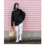 ミニ裏毛ボーダーボートネックビッグトップス | coca | 詳細画像10
