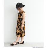 キッズ 親子お揃い楊柳プリーツひまわり柄ワンピース | coca | 詳細画像3