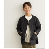 ［Black］ | キッズ 親子お揃いユニセックスキルトライナーアウター | coca