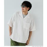 メンズシアサッカーストライプ開襟シャツ | coca | 詳細画像8