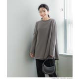 ［Dk.Beige］ | 裏起毛 Aラインチュニック | coca