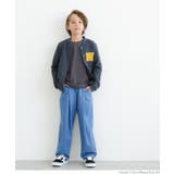 キッズ ワッペン付き裏毛ブルゾン | coca | 詳細画像2