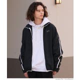 ［Black］ | フリース刺繍トラックジャケット | coca