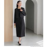 ［Black］ | ノーカラーショートジャケット | coca