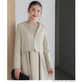 ノーカラーショートジャケット | coca | 詳細画像8