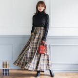 チェック柄マチスカート | coca | 詳細画像1