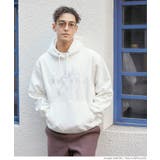 ［White］ | 裏起毛ロゴ刺繍パーカー | coca