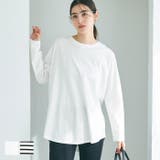 \再入荷/コットンレイヤードTシャツ レディース | coca | 詳細画像1