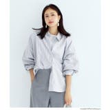 ［Navy］ | オックスドルマンボリュームスリーブシャツ | coca