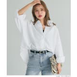 ［White］ | オックスドルマンボリュームスリーブシャツ | coca