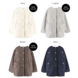 プードル金釦ノーカラーコート | coca | 詳細画像26