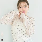 〈26ss新色登場/WEB限定カラー〉シースルードットトップス | coca | 詳細画像1