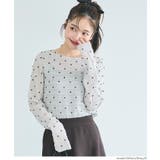 ［Gray］ | 大人気アイテム再入荷！シースルードットトップス | coca