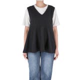 カットジョーゼットペプラムベスト レディース | coca | 詳細画像4