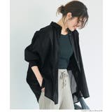 ［Black］ | シアービッグシャツ レディース | coca