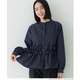 ［Navy］ | ホイップフリルブラウス レディース | coca
