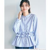 ［Lt.blue］ | ホイップフリルブラウス レディース | coca