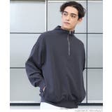 ［Navy］ | OE裏毛ハーフZIPトレーナー | coca