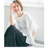 ［White］ | 【再入荷】シアーフリルブラウス | coca