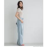 とろみリブUネックTシャツ レディース | coca | 詳細画像12