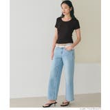 とろみリブUネックTシャツ レディース | coca | 詳細画像19