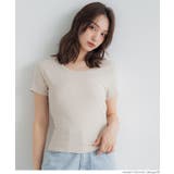 とろみリブUネックTシャツ レディース | coca | 詳細画像10