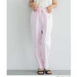 ［Lt.pink］ | リボン付きテーパードパンツ レディース | coca