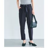 ［Navy］ | リボン付きテーパードパンツ レディース | coca