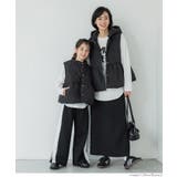 親子お揃いペプラム中綿ベスト ガールズ キッズ | coca | 詳細画像5 