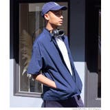 ［Navy］ | メンズワッシャーナイロンポケットワイドシャツ | coca