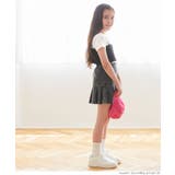 キッズ ガールズ シャーリングビスチェ半袖Tシャツ2枚セット | coca | 詳細画像10 