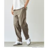 ［Khaki］ | メンズピンタックイージーチノパンツ | coca